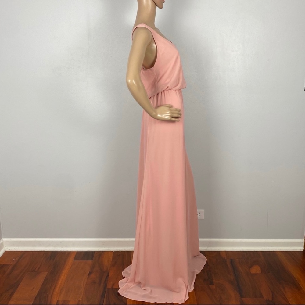 SHOW ME YOUR MUMU PINK V-NECK MAXI DRESS - Picture 6 of 9